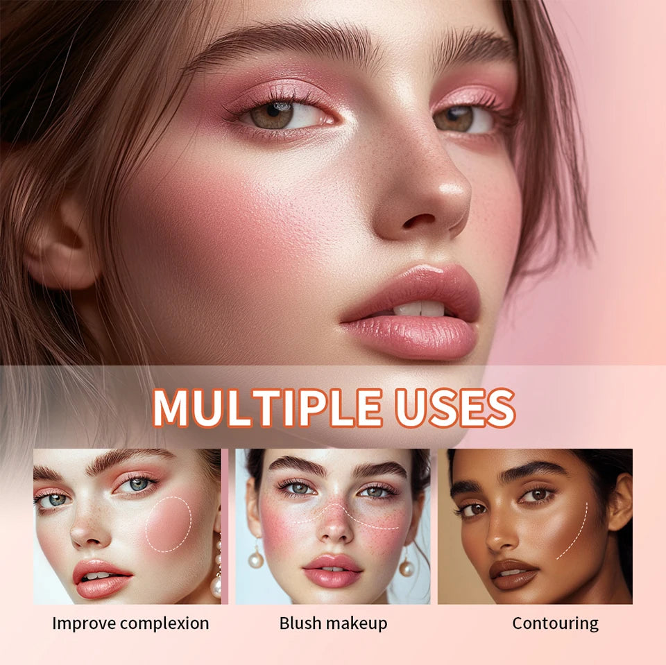 Curve Case Cream Eyebrow Cream Blush Highlighter Palette Matte Shimmer Finishes Shadow Tones Long-Lasting Cosmetics
