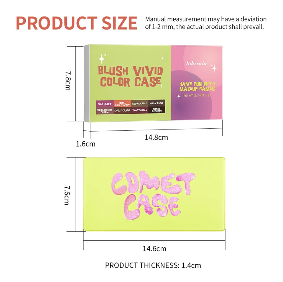 Curve Case Cream Eyebrow Cream Blush Highlighter Palette Matte Shimmer Finishes Shadow Tones Long-Lasting Cosmetics