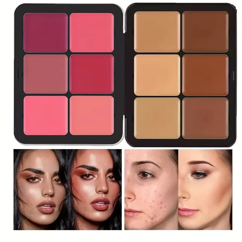 The Face Palette · 12-Color Cream Blush & Contour