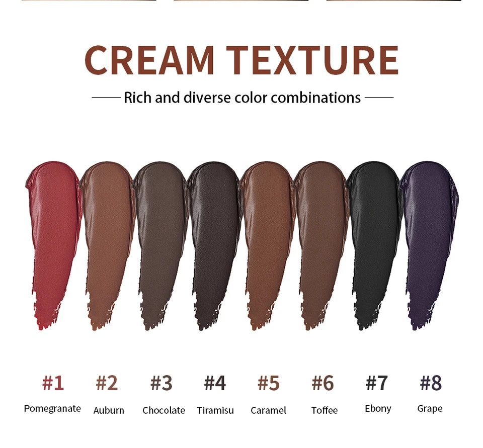Curve Case Cream Eyebrow Cream Blush Highlighter Palette Matte Shimmer Finishes Shadow Tones Long-Lasting Cosmetics