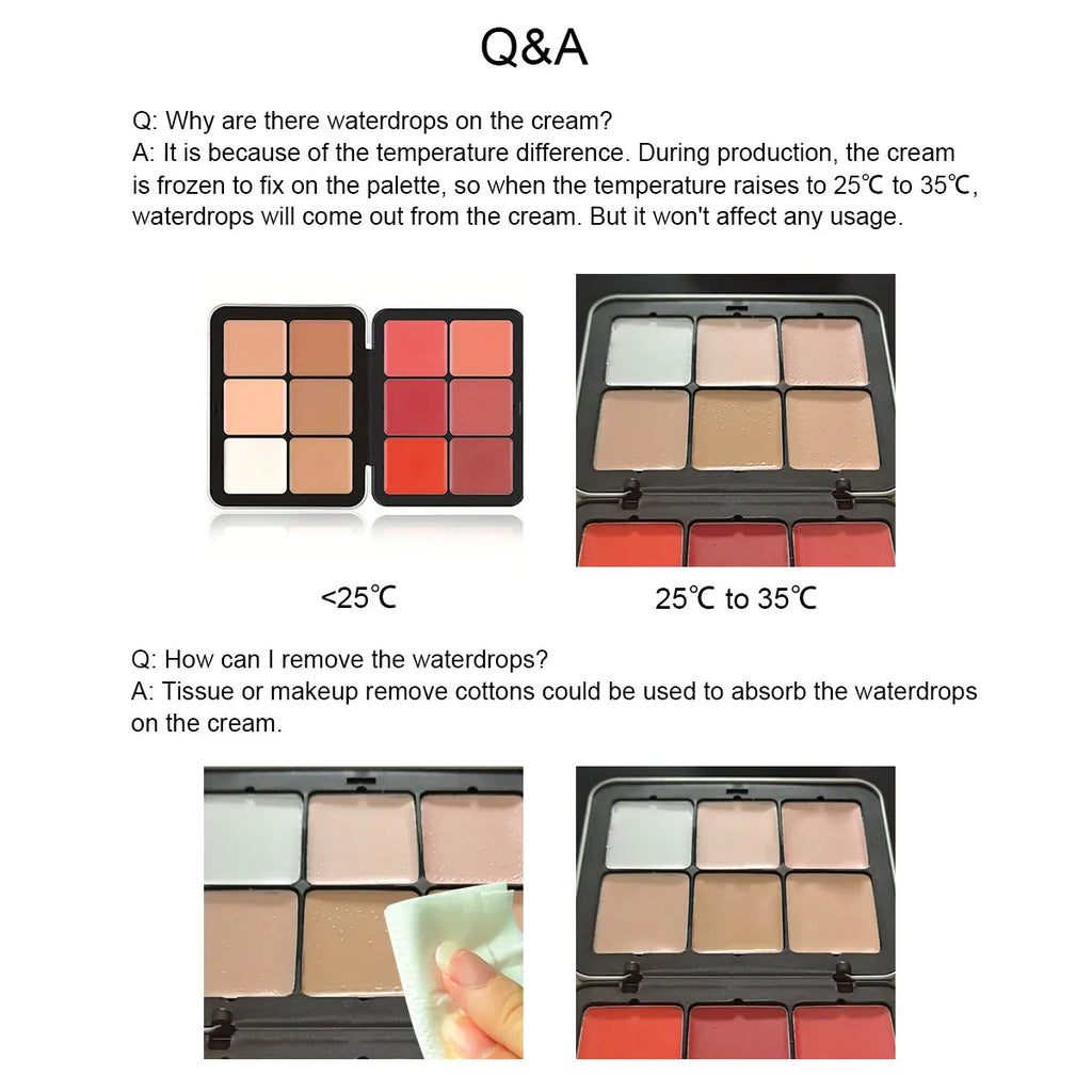 The Face Palette · 12-Color Cream Blush & Contour